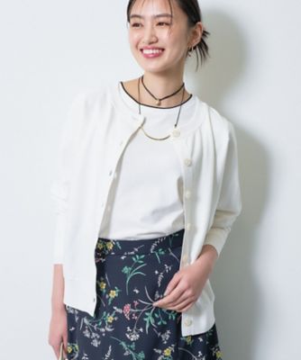 ＜INDIVI L (Women/大きいサイズ)＞【洗える／前後２ＷＡＹ／ツイン可能】ドルマンスリーブカーディガン（２００２５９３１７４）