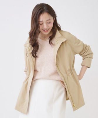 COUP DE CHANCE (Women)/クードシャンス 【手洗い可／裏無し／ウエスト調整可】スタンド衿ブルゾン（２００２５９３１９０）