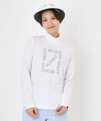 ドットロゴプリントモックネックプルオーバー（2002593201