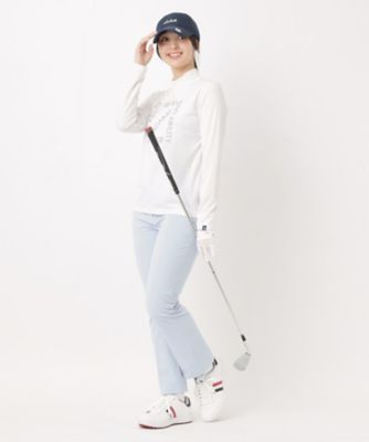 ドットロゴプリントモックネックプルオーバー（2002593201