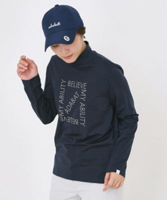 ドットロゴプリントモックネックプルオーバー（2002593201