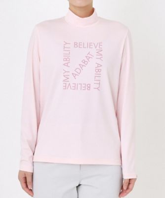 ドットロゴプリントモックネックプルオーバー（2002593201