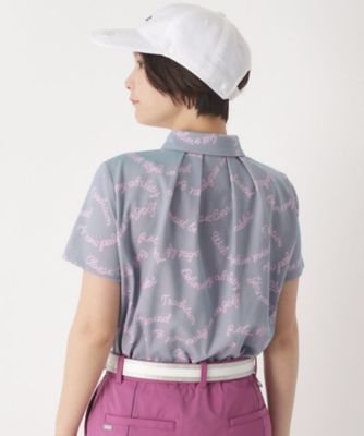 シャンブレープリント半袖ポロシャツ（2002593208