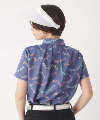 シャンブレープリント半袖ポロシャツ（2002593208