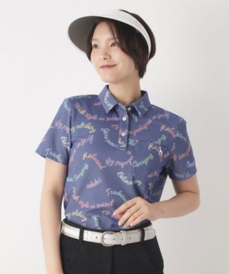 シャンブレープリント半袖ポロシャツ（2002593208