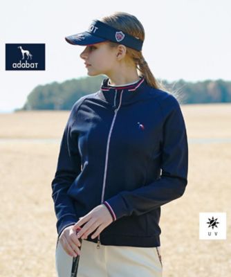 ADABAT NAVY】UVカット ポンチトラックジャージ 