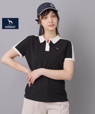 adabat/アダバット 【ＡＤＡＢＡＴ　ＮＡＶＹ】ニット切替ポロシャツ（２００２５９３２８１）