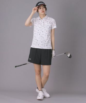 ADABAT NAVY】ロゴサマープリント半袖ポロシャツ