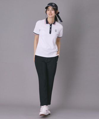 ADABAT NAVY】吸水速乾／UVカット カノコクレリック半袖