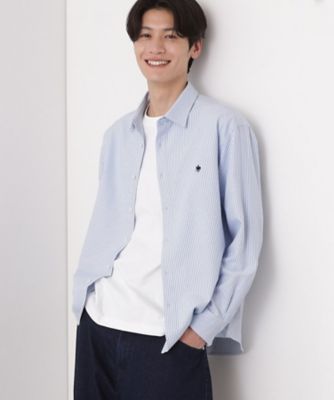 BEAMS GOLF ストライプシャツ Mサイズ グレー系 BEAMS GOLF（ビームス ゴルフ）PURPLE LABEL / スフィダンテ
