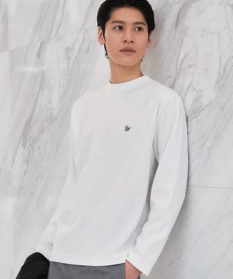 ビジネス兼用 カルゼモックネック長袖Tシャツ 洗濯機OK／毛玉になり