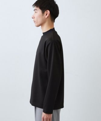 ビジネス兼用 カルゼモックネック長袖Tシャツ 洗濯機OK／毛玉になり