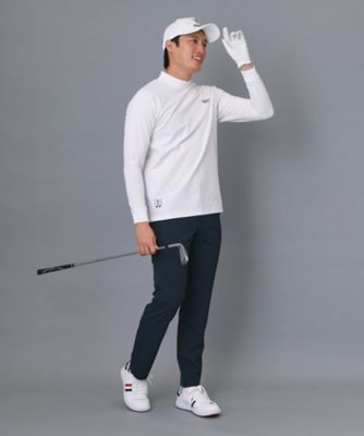 ADABAT NAVY】プラチナポンチ長袖モックT