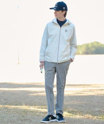 ADABAT NAVY】撥水ナイロンジップフーディ