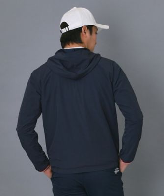 ADABAT NAVY】撥水ナイロンジップフーディ