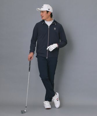 ADABAT NAVY】撥水ナイロンジップフーディ