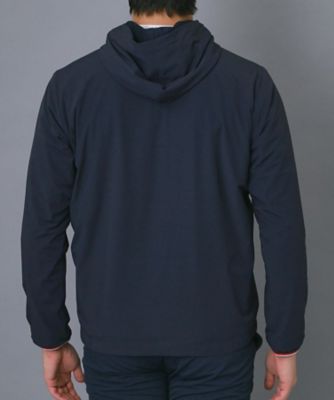 ADABAT NAVY】撥水ナイロンジップフーディ