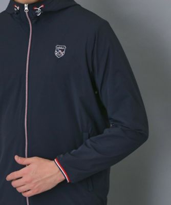 ADABAT NAVY】撥水ナイロンジップフーディ