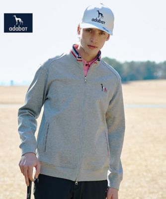 ＜adabat＞【ＡＤＡＢＡＴ　ＮＡＶＹ】メランジポンチジップブルゾン（２００２５９３４６７）