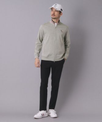 ADABAT NAVY】メランジポンチジップブルゾン