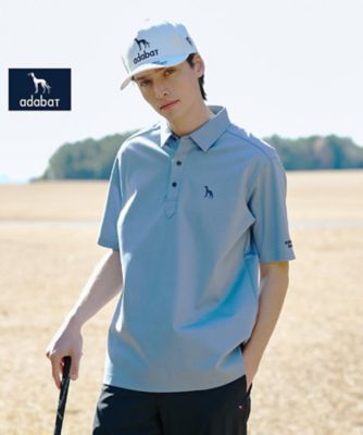 ADABAT NAVY】プラチナポン半袖ポロシャツ