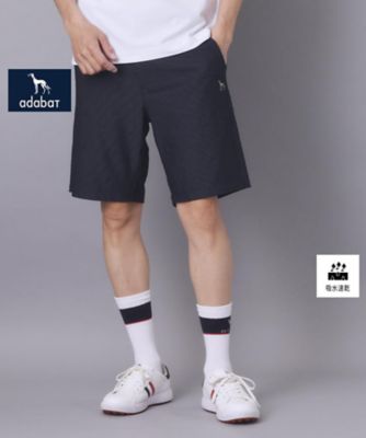 ADABAT NAVY】吸水速乾 エンブロイダリーサッカーハーフ