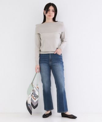 オフショルダーデザインニット【洗濯機OK】（2002593749