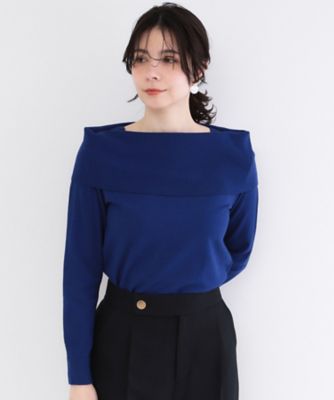 オフショルダーデザインニット【洗濯機OK】（2002593749