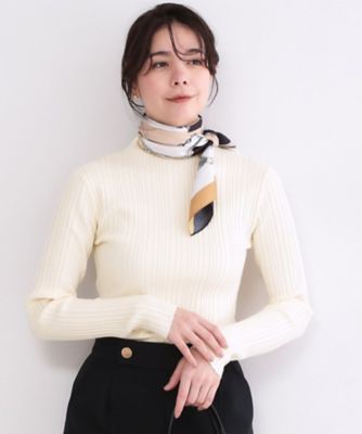 ランダムリブハイネックニット【洗濯機OK】（2002593758