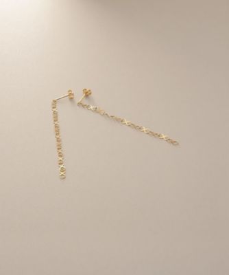 ＜COCOSHNIK (Women)＞Ｋ１０Ｘ大チェーン　スタッドピアス（２００２５９３８０６）