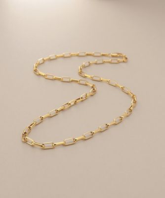 ＜COCOSHNIK (Women)＞Ｋ１８中空ＭＶロング　ネックレスＭ（２００２５９３８２７）