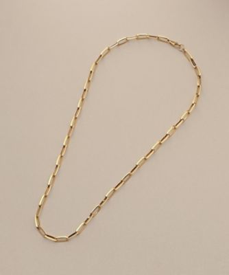ち*せ様 KINEYA キネヤ cavos カボス ナロー ブラス製 未使用品 K18中空しのぎケーブルチェーン ネックレス（45cm