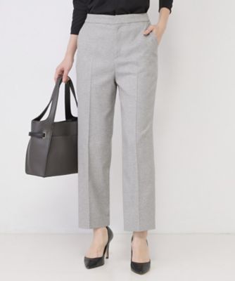 ＜COUP DE CHANCE (Women)＞【手洗い可／日本製／スーツ可】センタープレス入りテーパードパンツ（２００２５９４１３９）