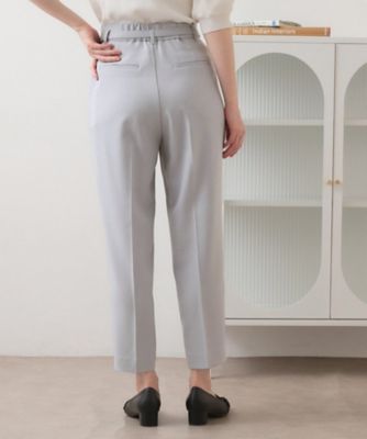 吸水速乾】美脚見えストレッチテーパードパンツ《防シワ／洗濯機OK
