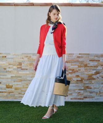 コットンシルククルーネックカーディガン（2002594154