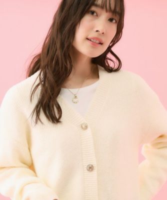 ELLIE ロングブークレカーディガン コラボITEM】Philly Chocolate ブークレ