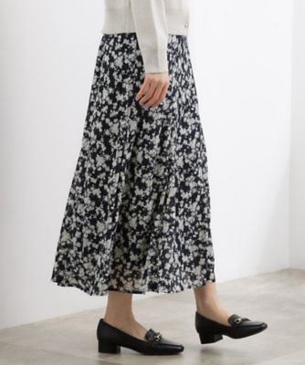 フラワープリント楊柳マーメイドスカート（2002594290