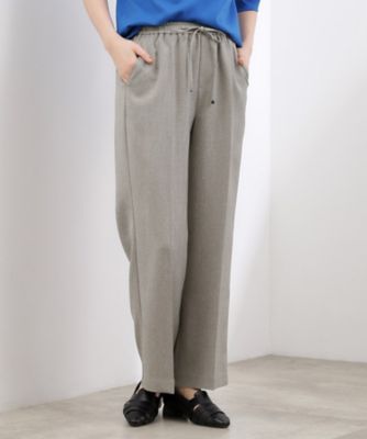 ＜GROVE (Women)＞【貴島明日香さん着用・カセット服】リネンライクソフトフレアパンツ（２００２５９４３３３）