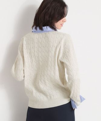 衿付ケーブルニット（2002594342） | THE SHOP TK (Women
