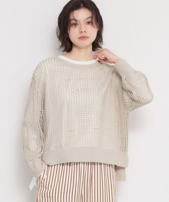 メッシュニットプルオーバー（2002594343） | THE SHOP TK