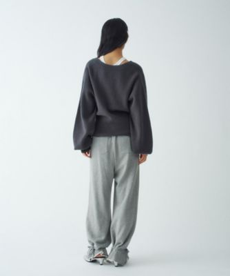 パンツ S ribbon smocking sweat pants THEREDTHREAD / ザレッドスレッド】S ribbon smocking sweat pants