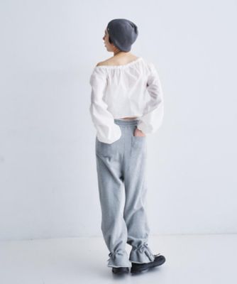 Re】ribbon sweat pants（2002594468