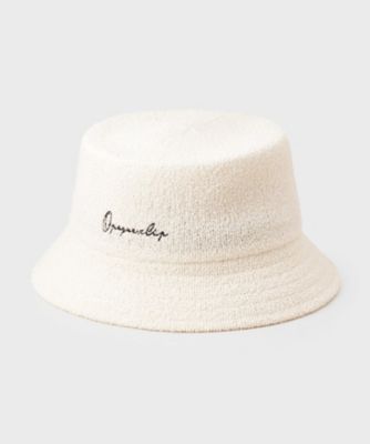 刺繍入りパイル調バケットハット（2002594580） | OPAQUE