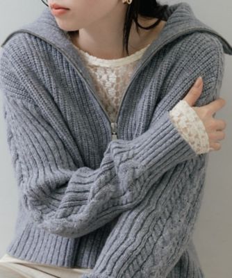 ＜GALLEST (Women)＞メランジハーフジップニット（２００２５９４６０４）