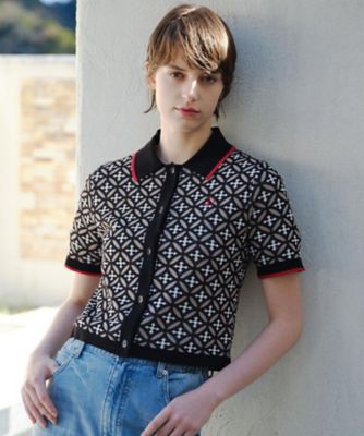 ＜DRESSTERIOR (Women)＞オーバーラップサークルポロニット（２００２５９４６４９）