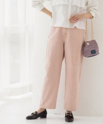 ＜OPAQUE.CLIP (Women)＞カーブシルエットカラーデニム【洗濯機ＯＫ】（２００２５９４７８０）