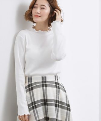 シルクライクリブタートルネック（2002594813） | GROVE