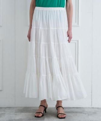 コットンボイルティアードスカート（2002595047