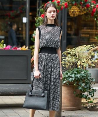 ＜DRESSTERIOR (Women)＞【ウォッシャブル】オーバーラップサークル　シアーノースリーブドレス（２００２５９５０９４）