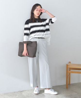 ボーダーボートネックニット（2002595317） | UNTITLED